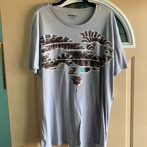 Graphic T-shirt rattlesnake on front